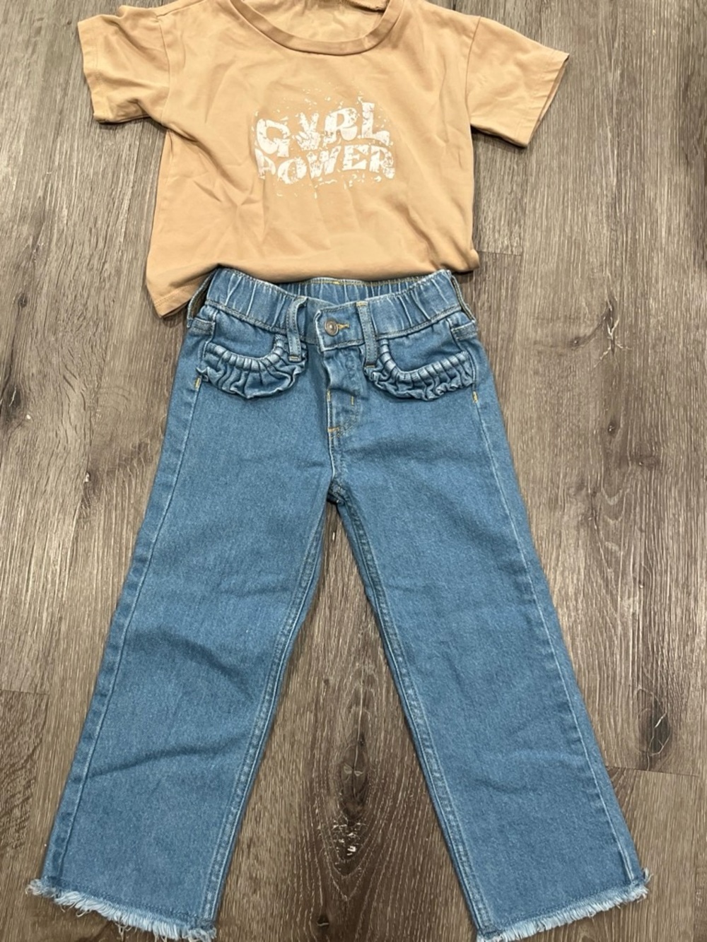 Epic Threads Ruffle-Pocket Jeans in Blue